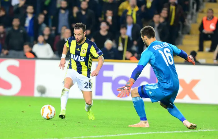Mathieu Valbuena of Fenerbahce during the UEFA Europa League groupD match between Fenerbahce and Anderlecht at Ulker Stadium in Istanbul , Turkey on November 08 , 2018.