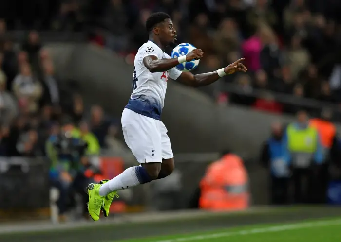 Soccer Football - Champions League - Group Stage - Group B - Tottenham Hotspur v Inter Milan - Wembley Stadium, London, Britain - November 28, 2018  Tottenham's Serge Aurier in action