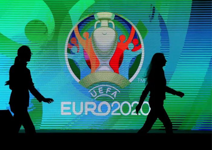 Presentation du logo pour l euro 2020 a St Petersbourg
