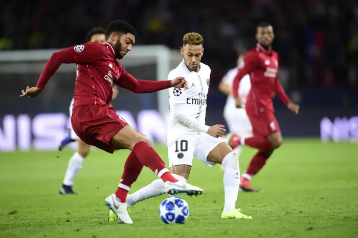 NEYMAR JR (PSG)vs Joe Gomez (Liverpool)