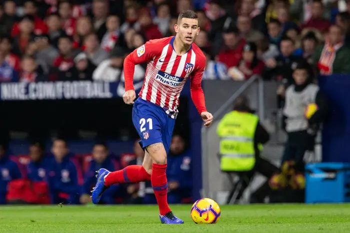 Lucas Hernandez of Atletico de Madrid during the match between Atletico de Madrid vs Real Sociedad of LaLiga, date 10, 2018-2019 season. Wanda Metropolitano Stadium. Madrid, Spain - 27 OCT 2018.