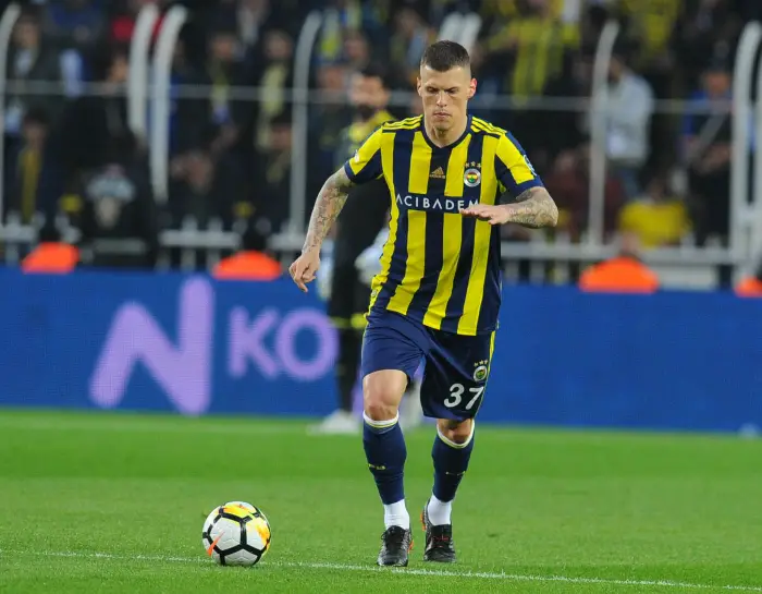 Martin Skrtel of Fenerbahce  during the Turkish Super League match between Fenerbahce and Osmanlispor at Ulker Stadium in Istanbul , Turkey on April 08 , 2018..