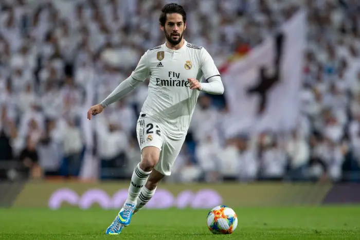 Francisco Roman Alarcon "Isco"  of Real Madrid during the match between Real Madrid vs Girona FC of Copa del Rey, 1/4, 2018-2019 season. Santiago Bernabeu Stadium,  Madrid, Spain - 24 JAN 2019.