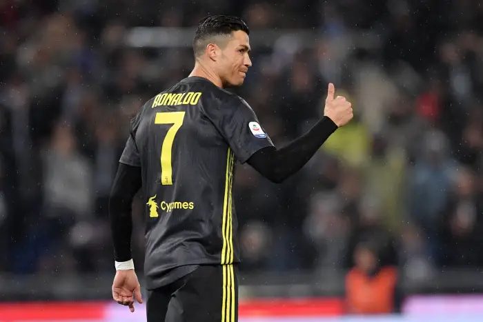 Cristiano Ronaldo of Juventus.
Roma 27-01-2019 Stadio Olimpico
Football Calcio Campionato Serie A 2018/2019. Lazio - Juventus