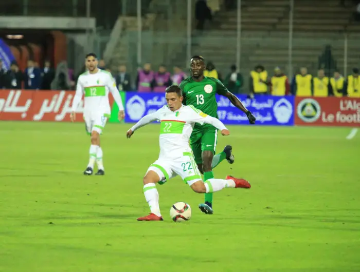 AAlgerian national football team Algeria drew 1-1 with Nigeria PUBLICATIONxNOTxINxALG