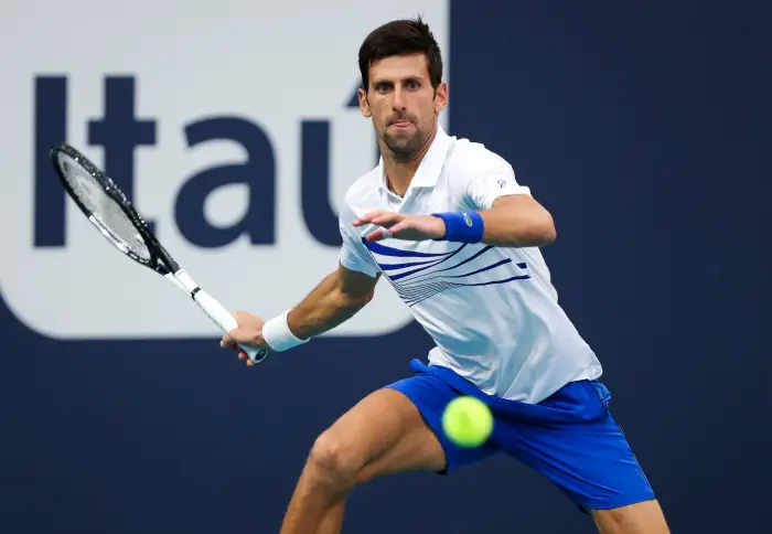 Novak Djokovic, of Serbia,