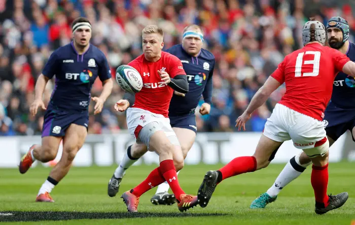 Rugby Union - Six Nations Championship - Scotland v Wales - BT Murrayfield Stadium, Edinburgh, Britain - March 9, 2019  Wales' Gareth Anscombe in action