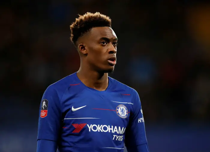 Soccer Football - FA Cup Fourth Round - Chelsea v Sheffield Wednesday - Stamford Bridge, London, Britain - January 27, 2019  Chelsea's Callum Hudson-Odoi