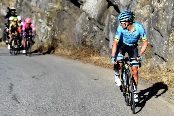 LOPEZ MORENO Miguel Angel (COL) of ASTANA PRO TEAM pictured during stage 7 of the 2019 Paris - Nice cycling race with start in Nice and finish in Col de Turini  on March 16, 2019 in Col De Turini, France,