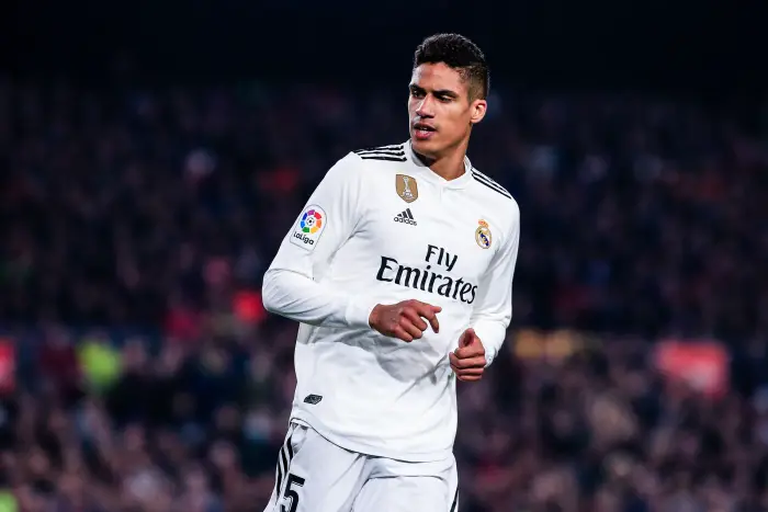 05 Varane of Real Madrid during the semi-final first leg of Spanish King Cup / Copa del Rey football match between FC Barcelona and Real Madrid on 04 of February of 2019 at Camp Nou stadium in Barcelona, Spain.