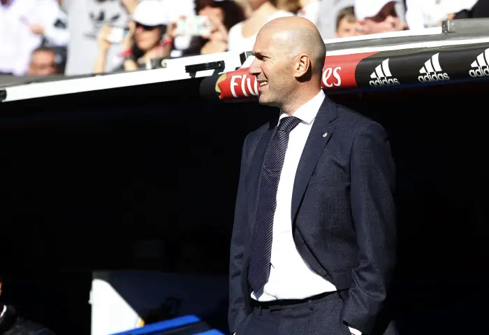 Real Madrid CF's Zinedine Zidane during La Liga match. March 16, 2019.