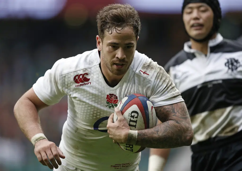 Danny Cipriani May 31, 2015.  AFP PHOTO / ADRIAN DENNIS (Photo by ADRIAN DENNIS / AFP)