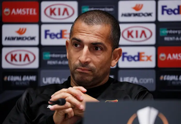 Stade Rennes coach Sabri Lamouchi during the press conference