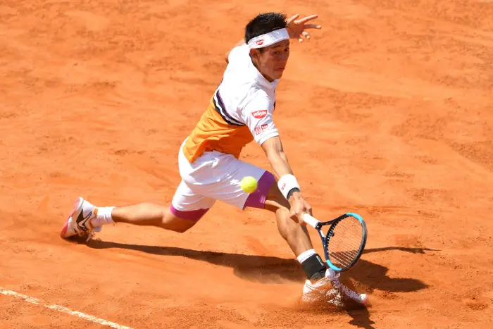 Kei Nishikori of Japan during the match lost against Diego Schwartzman of Argentina 
Roma 17/05/2019 Foro Italico  
Internazionali BNL D'Italia Italian Open