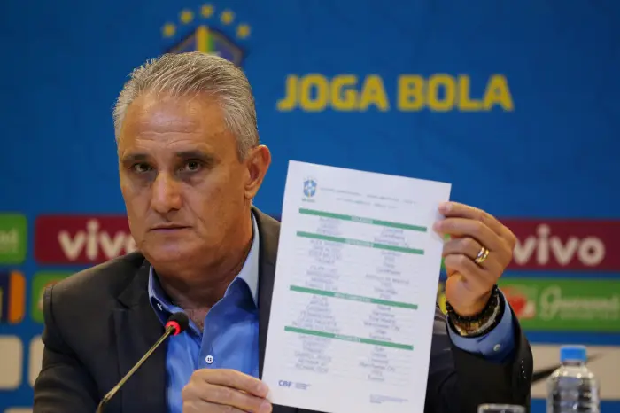 Soccer Football - Copa America 2019 Brazilian team announced - Rio de Janeiro, Brazil - May 17, 2019   Brazil coach Tite names his squad for the upcoming Copa America in Brazil