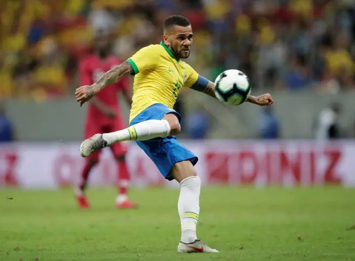 Soccer Football - International Friendly - Brazil v Qatar - Mane Garrincha Stadium, Brasilia, Brazil - June 5, 2019     BrazilÄôs Dani Alves in action
