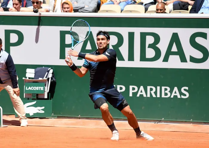 Tennis : Roland Garros 2019  -  Fabio Fognini - italie