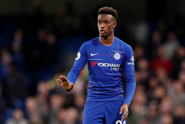 Chelsea's Callum Hudson-Odoi during the match