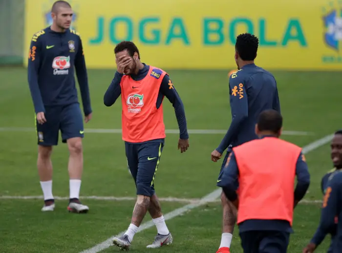 Soccer Football - After denying an accusation of rape, the Brazilian football star Neymar trains with his national team in Teresopolis, Brazil June 2, 2019