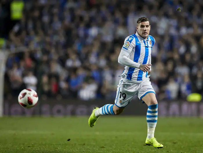 San Sebastian, northern Spain, Sunday, December, 05, 2018. (19) Theo Hernandez during the Spanish Copa del Rey soccer match between Real Sociedad vs Celta de Vigo at Anoeta stadium.