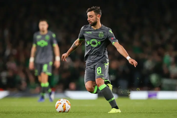 Bruno Fernandes of Sporting Lisbon on the ball