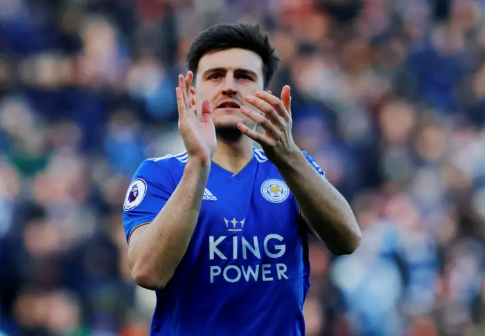 Leicester City's Harry Maguire before the match