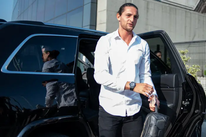July 1, 2019 - Turin, Piedmont/Turin, Italy - Adrien Rabiot of Juventus arrives at Allianz Stadium before the medical visit in Turin, Italy.
