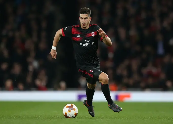 Andre Silva of AC Milan on the ball