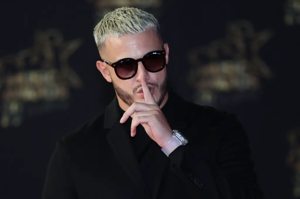 French DJ William Sami Etienne Grigahcine aka DJ Snake poses on the red carpet upon his arrival to attend the 20th NRJ Music Awards ceremony at the Palais des Festivals, in Cannes, southeastern France, on November 10, 2018. (Photo by Valery HACHE / AFP)