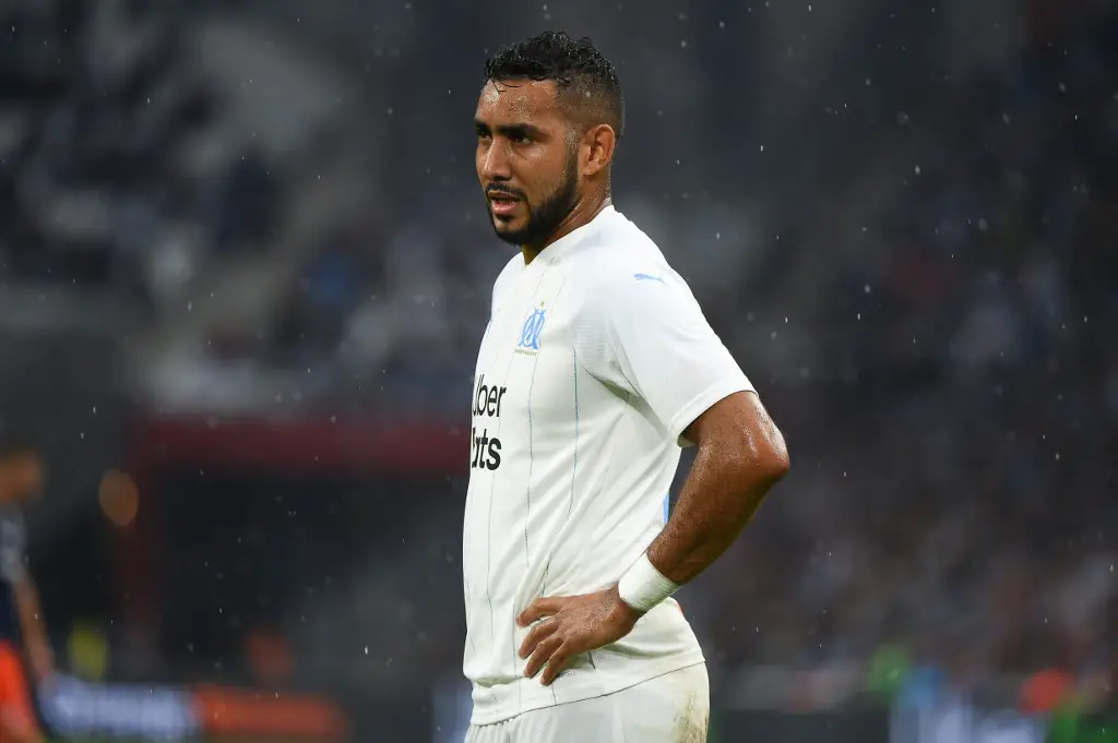 Olympique de Marseille's French forward Dimitri Payet looks on during the French L1 football match between Olympique de Marseille and Montpellier HSC at the Velodrome stadium in Marseille, southern France, on September 21, 2019. (Photo by SYLVAIN THOMAS / AFP)