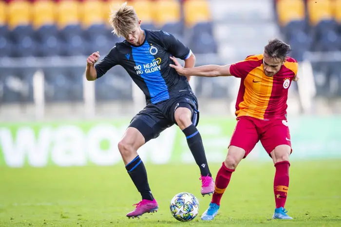 OOSTENDE, BELGIUM - SEPTHBER 18H  De Ketelaere Charles pictured during the UEFA Youth League match between Club Brugge and Galatasaray. on September 18, 2019 in Oostende, Belgium, 18/09/2019 ( Photo Gregory Van Gansen / Photo News )