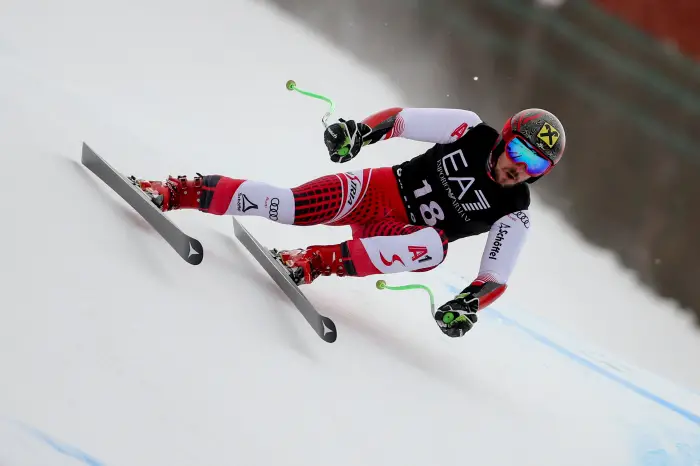 BANSKO,BULGARIA,22.FEB.19 - ALPINE SKIING - FIS World Cup, Alpine combined, Super G, men. Image shows Marcel Hirscher (AUT)