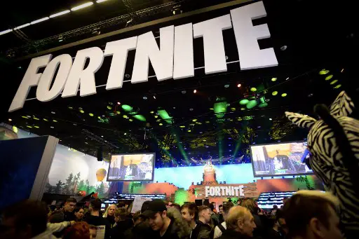 Online game "Fortnite" enthusiasts attend the ESL Katowice Royale Featuring Fortnite Tournament during the Intel Extreme Masters Katowice 2019 event in Katowice on March 3, 2019. - World's top gamers vie for $500,000 in prizes at Fortnite International video game tournament. (Photo by BARTOSZ SIEDLIK / AFP)