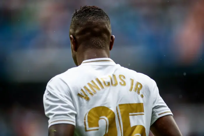 September 14, 2019, MadrH, MADRH, SPAIN: Vinicius Jr of Real Madrid during the spanish league football match played between Real Madrid and UD Levante at Santiago Bernabeu Stadium in Madrid, Spain, on September 14, 2019.