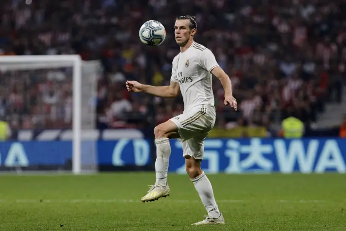 Gareth Bale of Real MadrH durinHLa Liga match between Atletico de Madrid and Real Madrid at Wanda Metropolitano Stadium in Madrid, Spain. September 28, 2019.