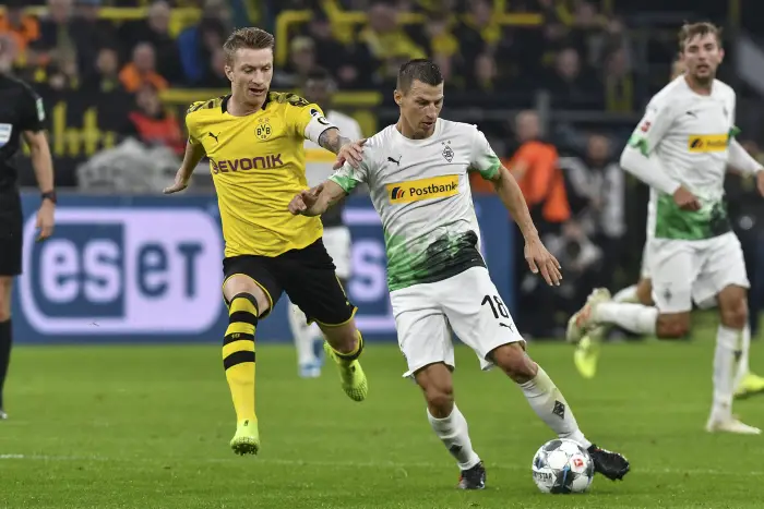 Marco Reus  11, BorussiaHortmunHStefan Lainer  18, Borussia M Gladbach