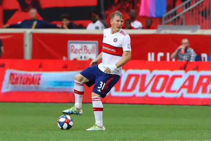 Chicago Fire midfielder Bastian Schweinsteiger (31) controls the ball during the first half
