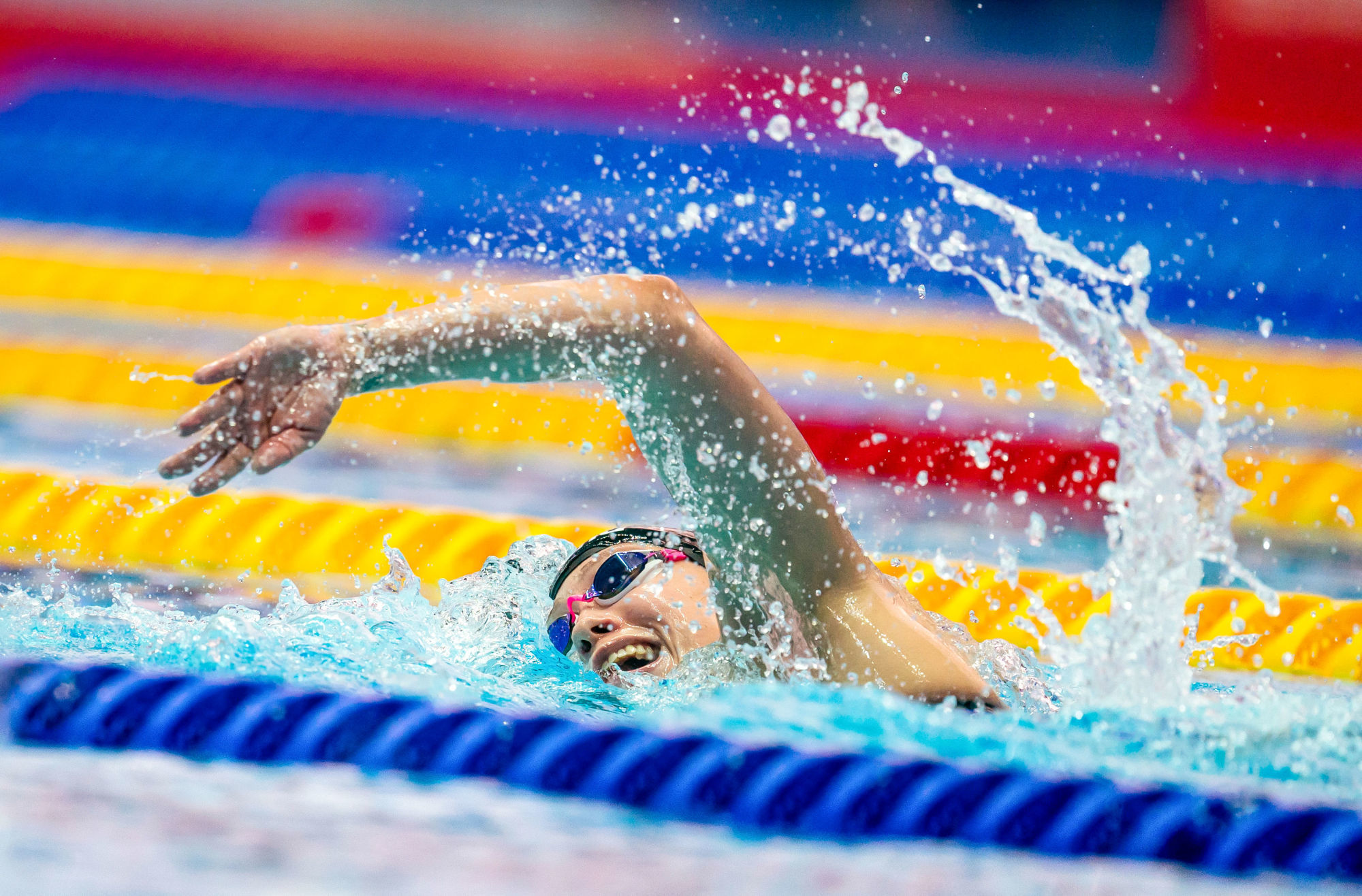 26 July 2019, South Korea, Gwangju: Swimming World Championship: 800 meters freestyle, Sarah Kohler from Germany in action. Photo : PictureAlliance / Icon Sport