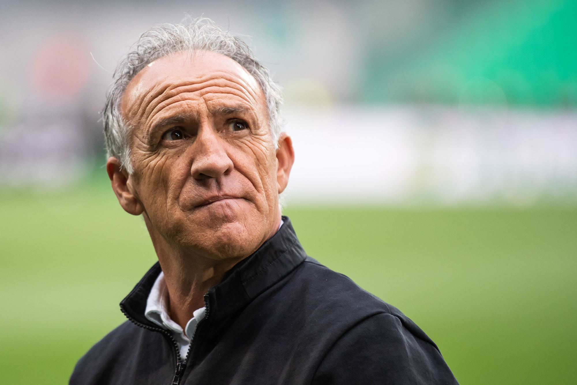 03 October 2019, France (France), Saint-…tienne: Soccer: Europa League, AS St. …tienne - VfL Wolfsburg, Group stage, Group I, 2nd matchday at Stade Geoffroy-Guichard. Coach Ghislain Printant of St. Etienne is in the stadium before the match starts. Photo: Swen Pfˆrtner/dpa ..Photo by Icon Sport - Ghislain PRINTANT - Stade Geoffroy-Guichard - Saint Etienne (France)