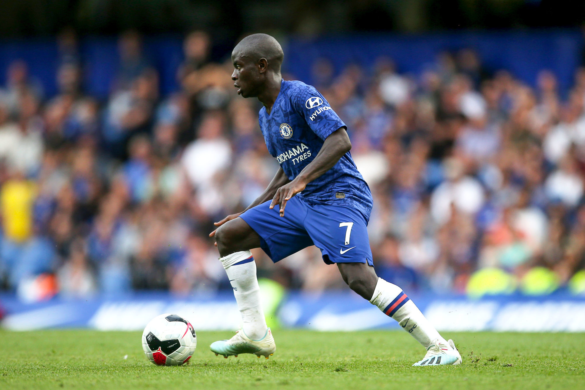 Chelsea's N'Golo Kante during the Premier League match at Stamford Bridge, London. On August 18th, 2019.
Photo : PA Images / Icon Sport