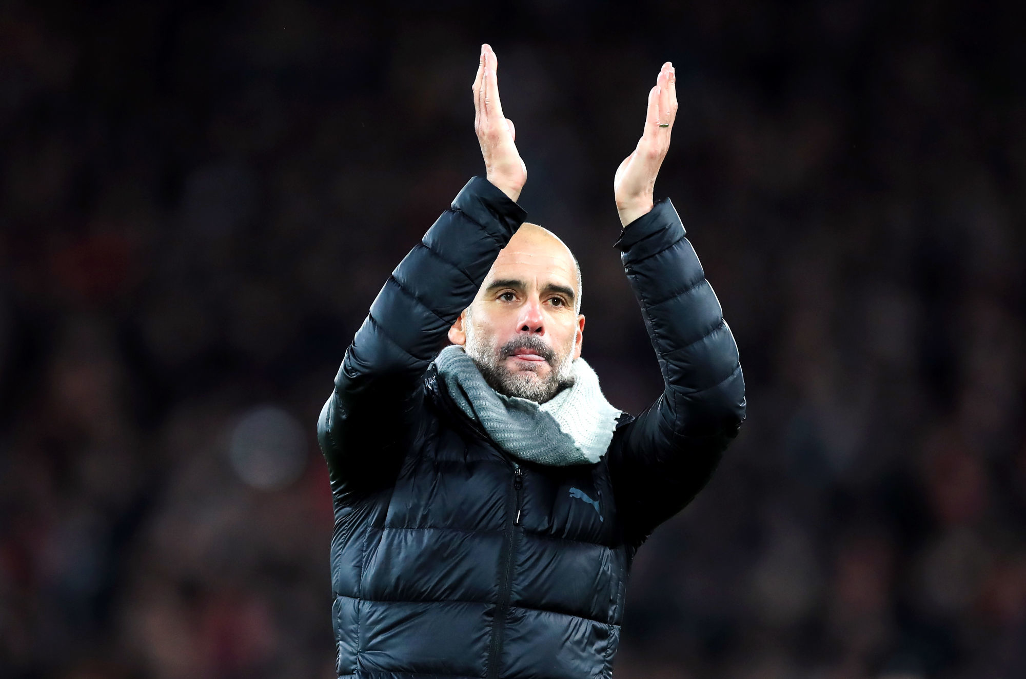 Photo by Icon Sport - Pep GUARDIOLA - Anfield Road - Liverpool (Angleterre)