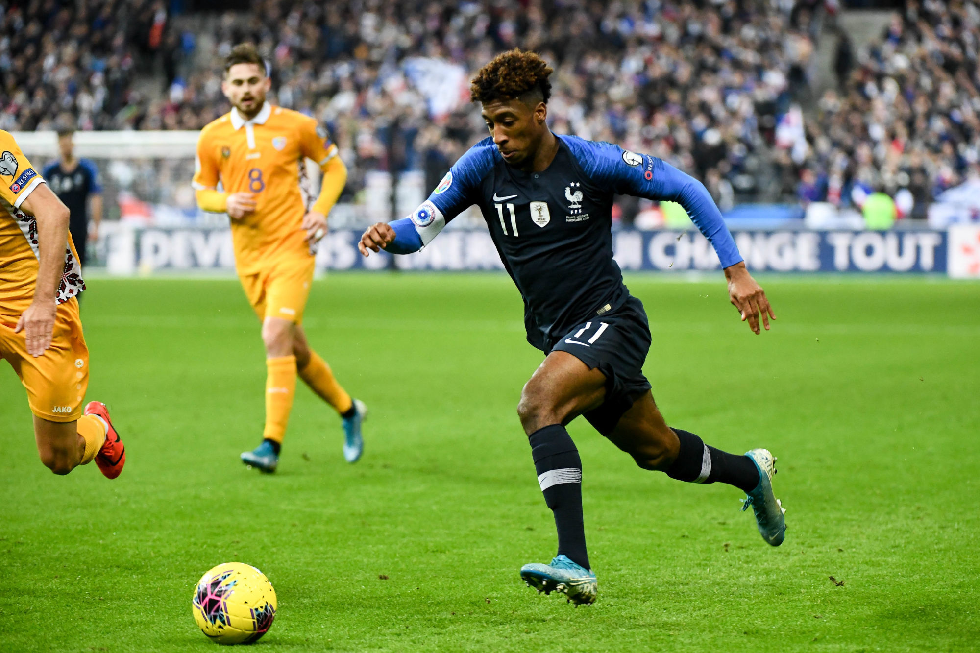 Kingsley COMAN of France during the Euro Cup Qualification - Group H match between France and Moldavie on November 14, 2019 in Saint-Denis, France. (Photo by Anthony Dibon/Icon Sport) - Kingsley COMAN - Stade de France - Paris (France)