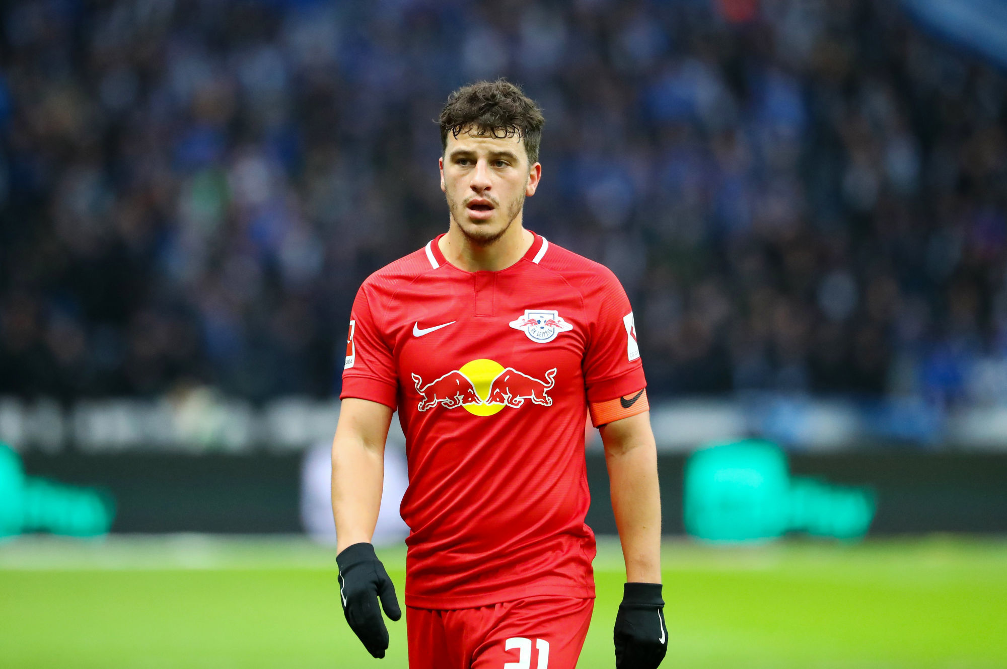 BERLIN,GERMANY,09.NOV.19 - SOCCER - 1. DFL, 1. Deutsche Bundesliga, Hertha BSC Berlin vs RasenBallsport Leipzig. Image shows Diego Demme (RB Leipzig).  Photo: GEPA pictures/ Roger Petzsche - DFL regulations prohibit any use of photographs as image sequences and/or quasi-video 

Photo by Icon Sport - Diego DEMME - Stadion An der Alten Forsterei - Berlin (Allemagne)