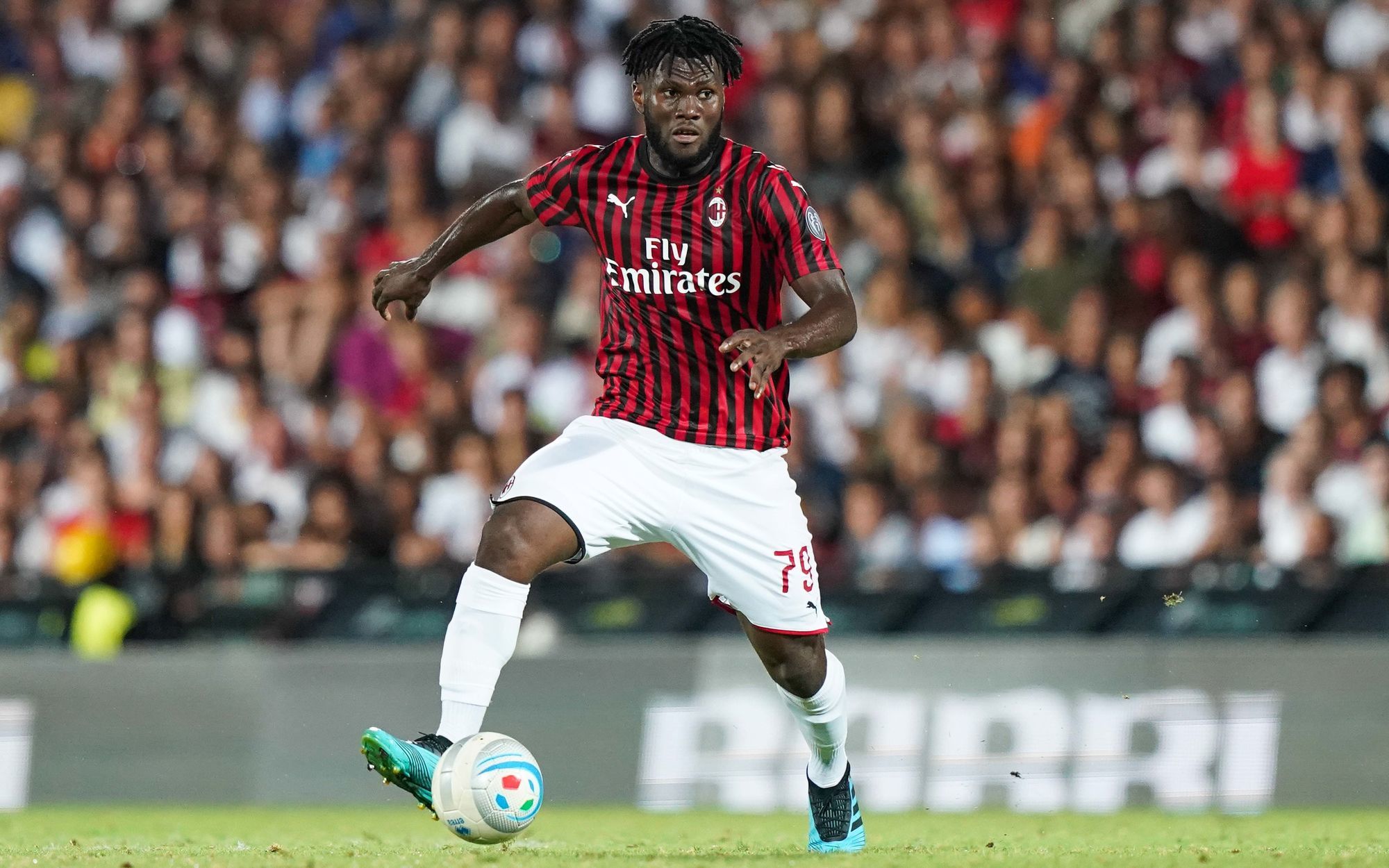 Franck Kessie during the friendly match between Cesena and AC Milan on August 17th, 2019.
Photo: LaPresse / Icon Sport