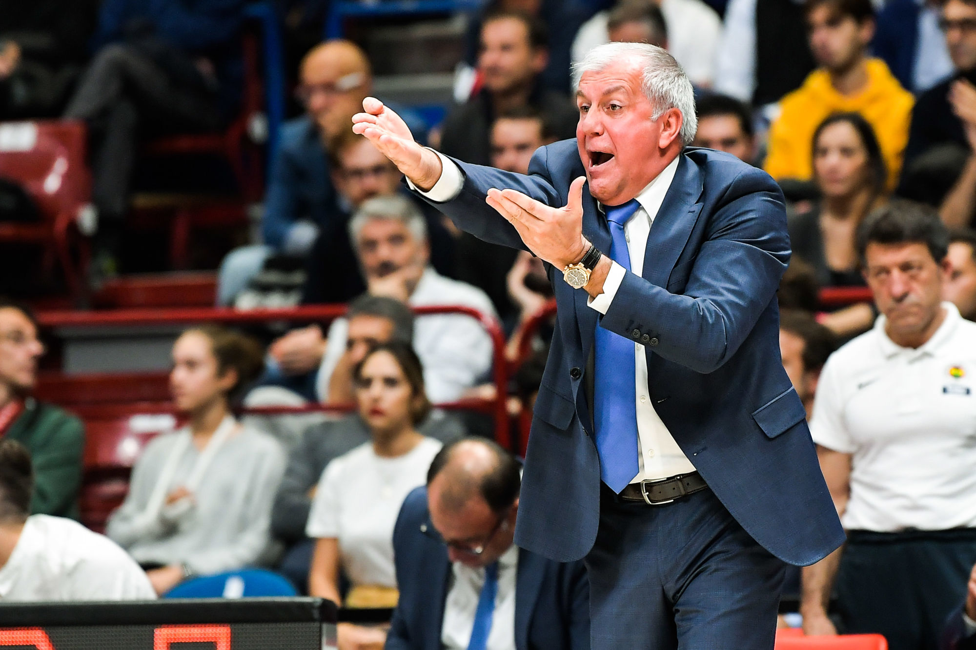 Foto Claudio Grassi/LaPresse
25 ottobre 2019 Assago (MI) Italia 
sport 
basket 
AX Armani Exchange Olimpia Milano vs Fenerbahce Beko Istanbul - Turkish Airlines Eurolega 2019/2020 - Mediolanum Forum.
Nella foto: Zeljko Obradovic (head coach Fenerbahce Beko Istanbul)

Photo Claudio Grassi/LaPresse
October 25, 2019 Assago (MI) Italy
sport
basket 
AX Armani Exchange Olimpia Milan vs Fenerbahce Beko Istanbul - Turkish Airlines EuroLeague 2019/2020 - Mediolanum Forum.
in the pic: Zeljko Obradovic (head coach Fenerbahce Beko Istanbul) 
Photo by Icon Sport - Zeljko OBRADOVIC