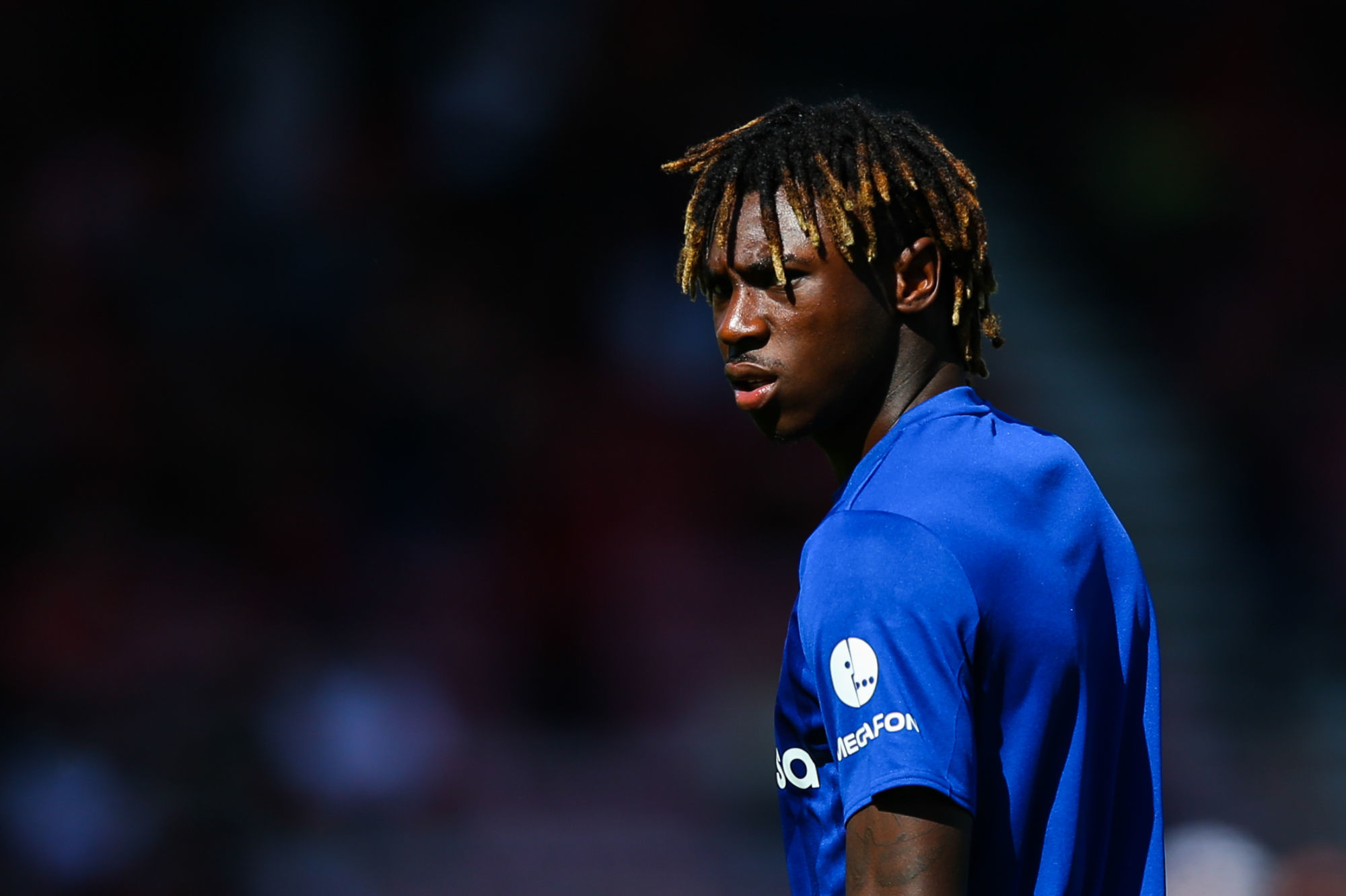 Moise Kean of Everton during the pre-match warm-up during the Premier League match at the Vitality Stadium, Bournemouth. Picture date: 15th September 2019. Picture credit should read: Craig Mercer/Sportimage 

Photo by Icon Sport - Moise KEAN - Goldsands Stadium - Bournemouth (Angleterre)