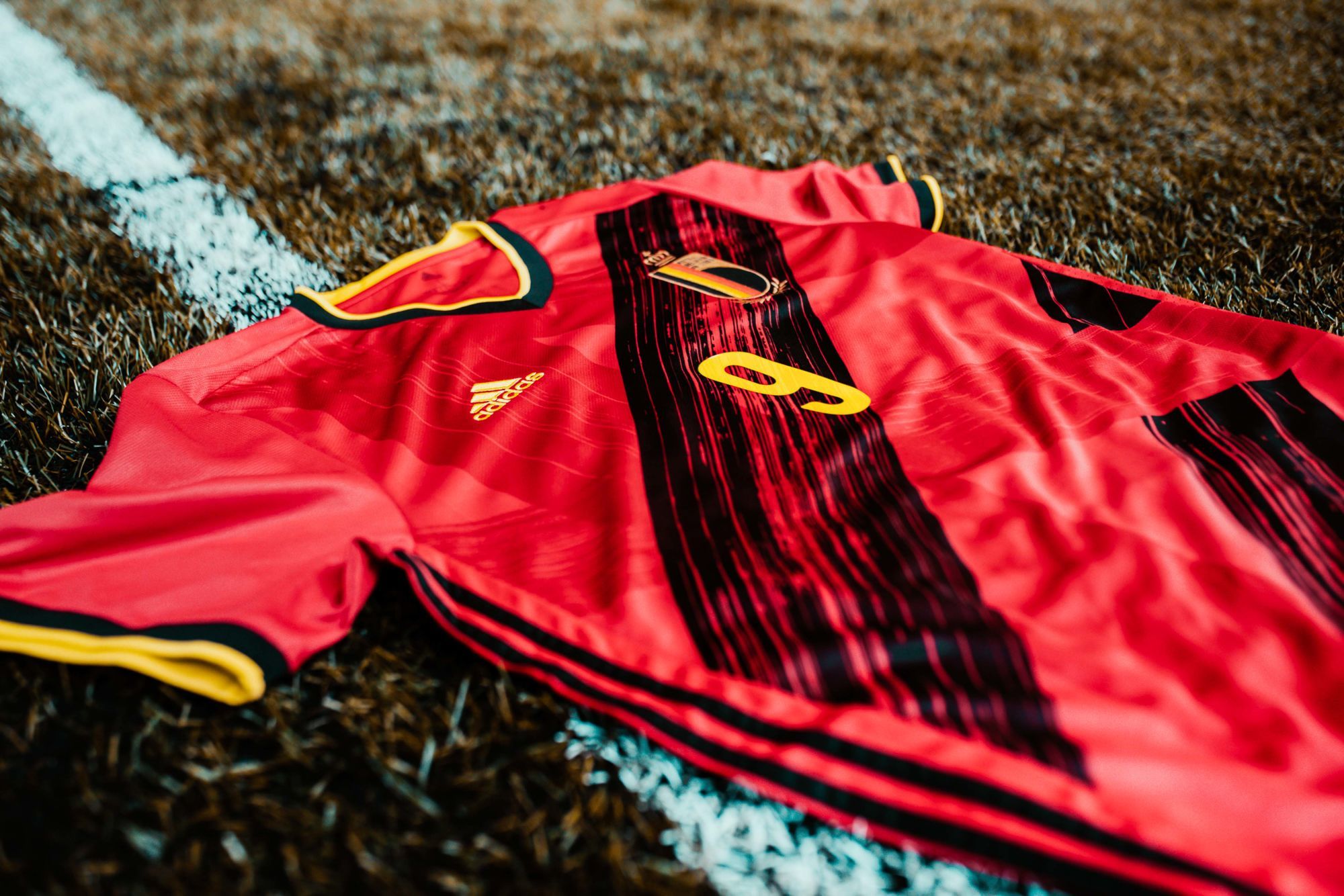 This undated handout picture, distributed on Monday 11 November 2019 by the Royal Belgian Football Association shows the new shirt of Belgian national soccer team The Red Devils.
Belga / Icon Sport - --- - Bruxelles (Belgique)