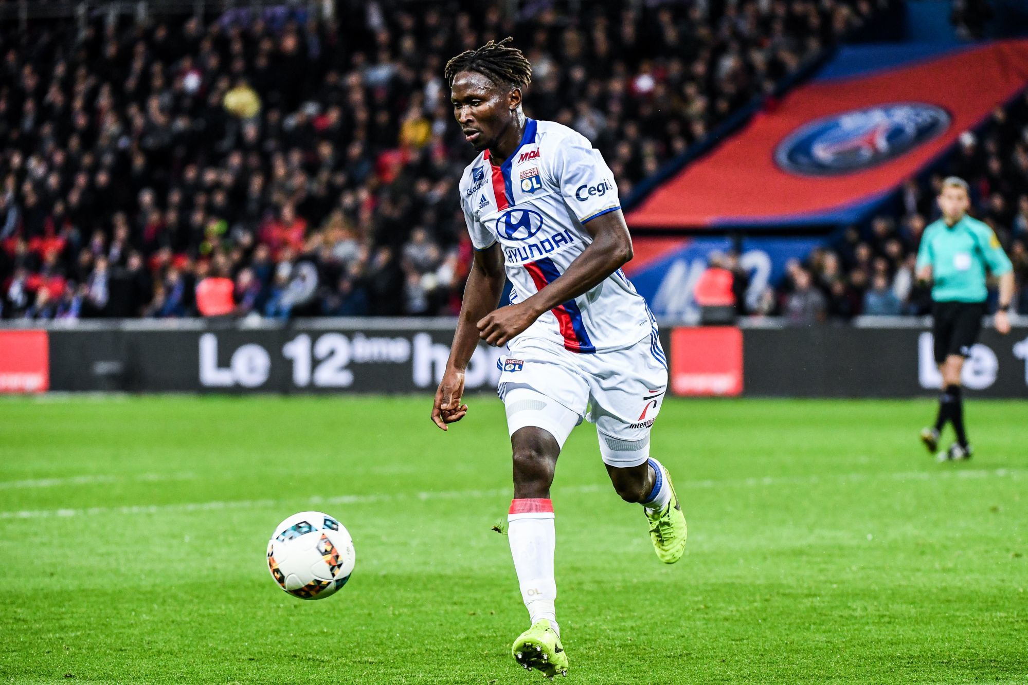 Mapou Yanga Mbiwa of Lyon during the French Ligue 1 match between Paris Saint Germain and Lyon at Parc des Princes on March 19, 2017 in Paris, France. (Photo by Anthony Dibon/Icon Sport)