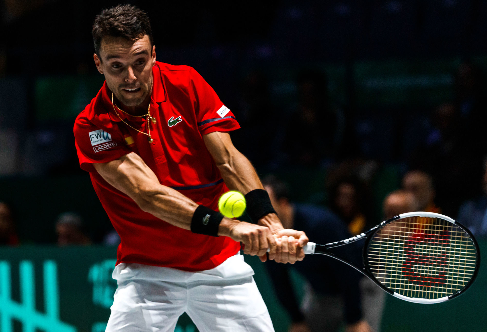 Partido de la Copa Davis 2019 disputado entre Roberto Bautista (España) y Nikola Mektic (Croacia). En la imagen, Mektic.

Davis Cup 2019 match played between Roberto Bautista (Spain) and Nikola Mektic (Croatia). In this picture, Mektic. 

Photo by Icon Sport - Madrid (Espagne)