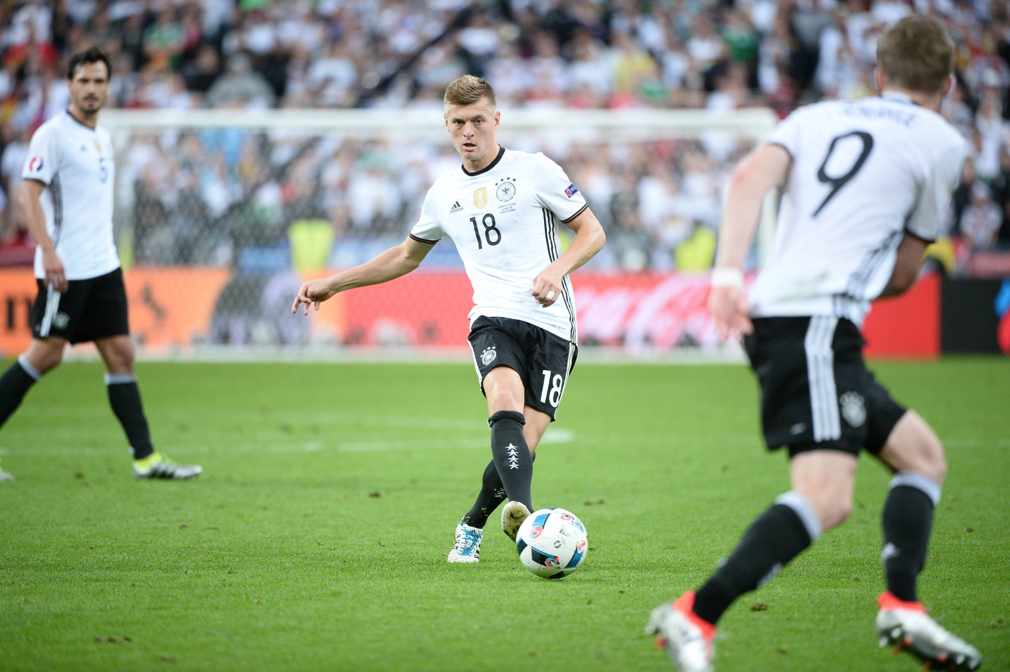 Tony Kroos of Germany during the UEFA EURO 2016 Group C match between Germany and Poland on June 16, 2016 in Paris, France. (Photo by Nolwenn Le Gouic/Icon Sport)